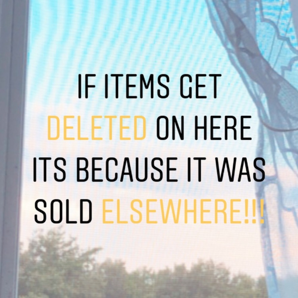 DELETED ITEMS=SOLD ELSEWHERE